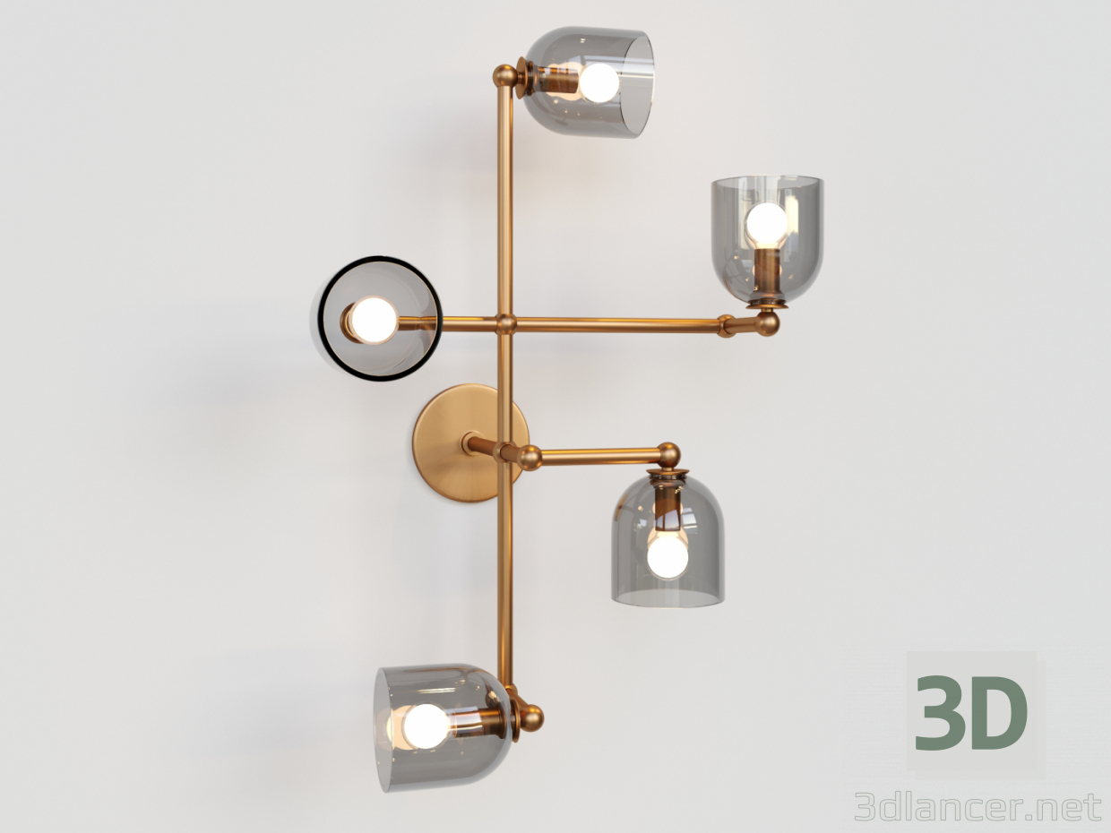 modello 3D Applique Edie Sconce Smok - anteprima