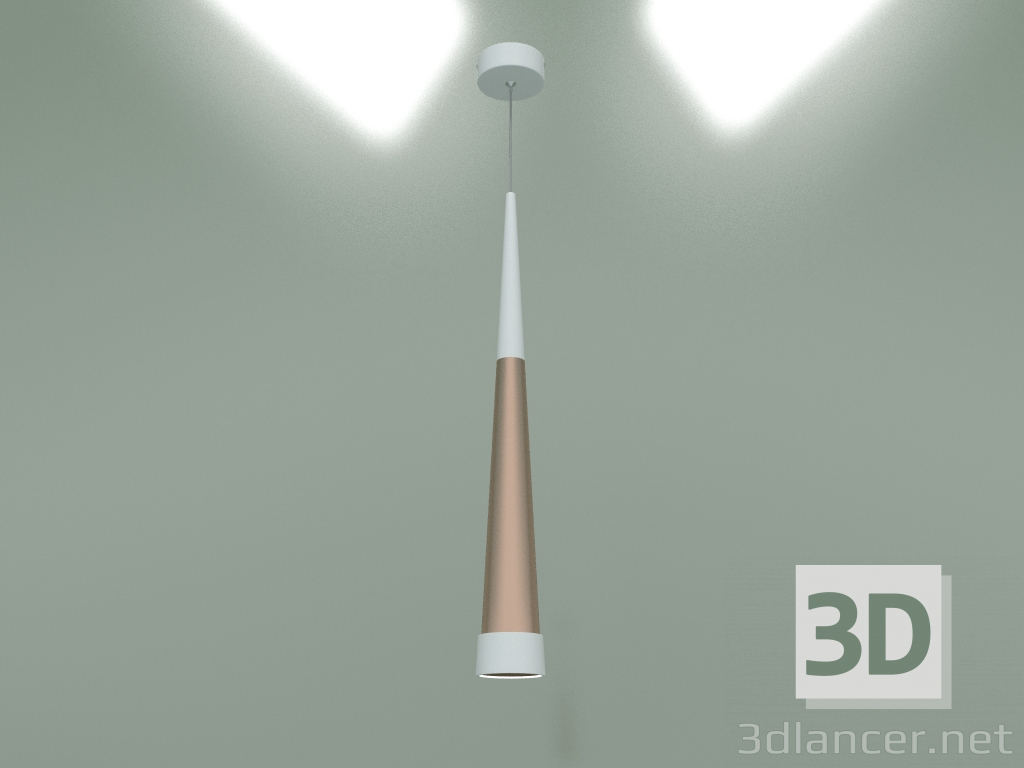 3D Modell LED-Hängelampe DLR038 (gold) - Vorschau