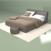 3d model Double bed Toronto - preview