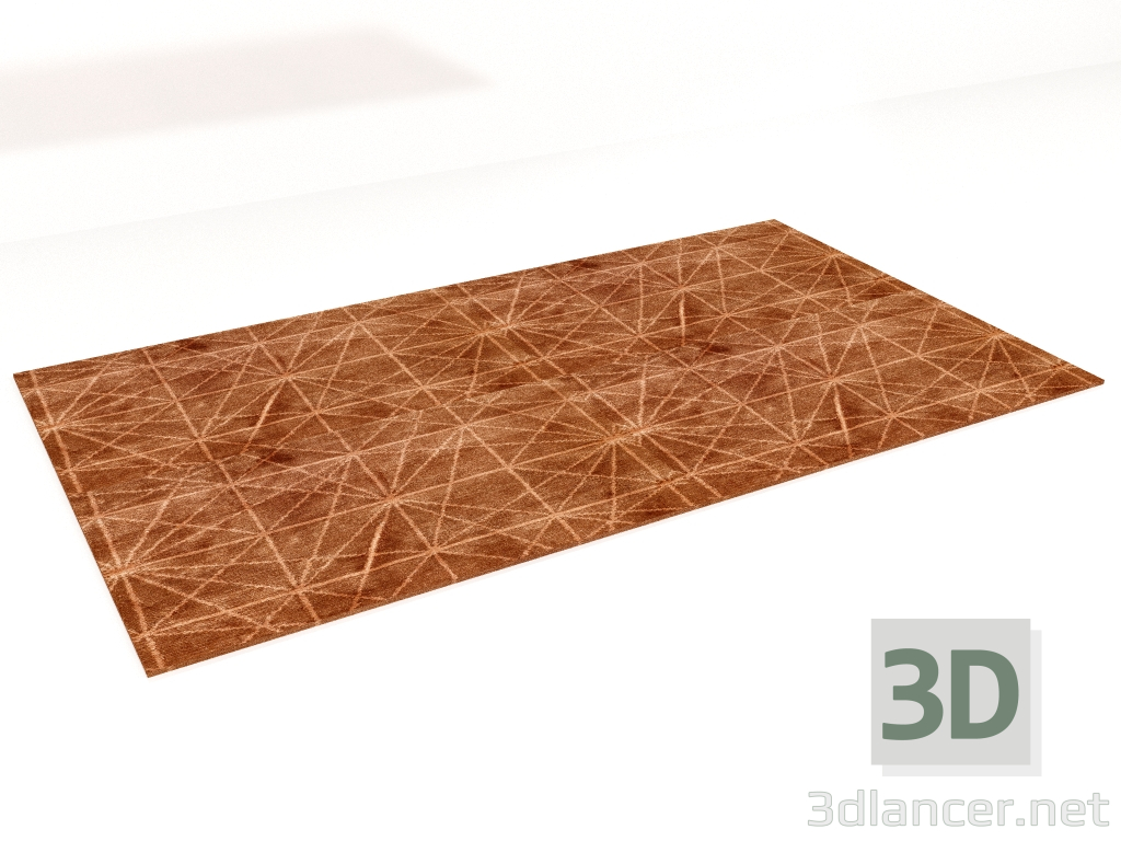 3D Modell Teppich orange Muse 420x240 - Vorschau