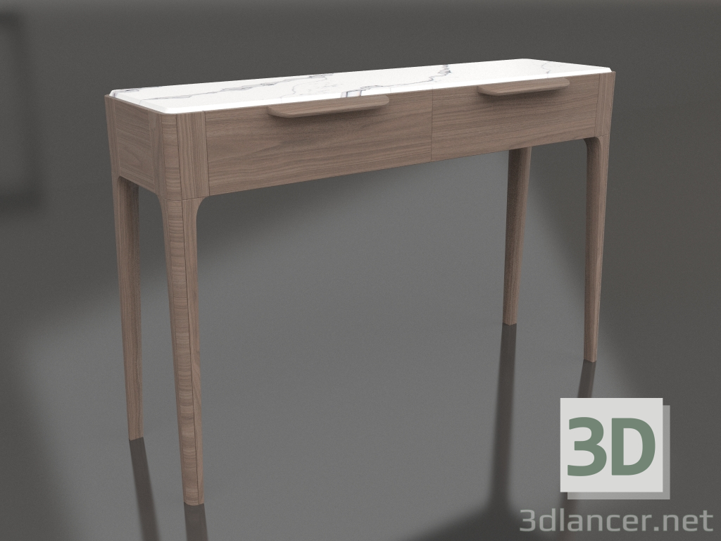 modello 3D Consolle (noce) - anteprima