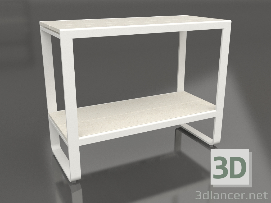 modello 3D Mensola 90 (DEKTON Danae, Grigio agata) - anteprima