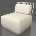 modèle 3D Chaise longue (Gris) - preview