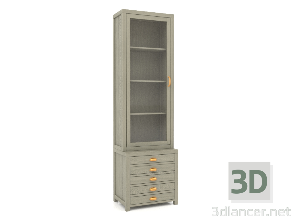 modello 3D Credenza (1 sezione) - anteprima