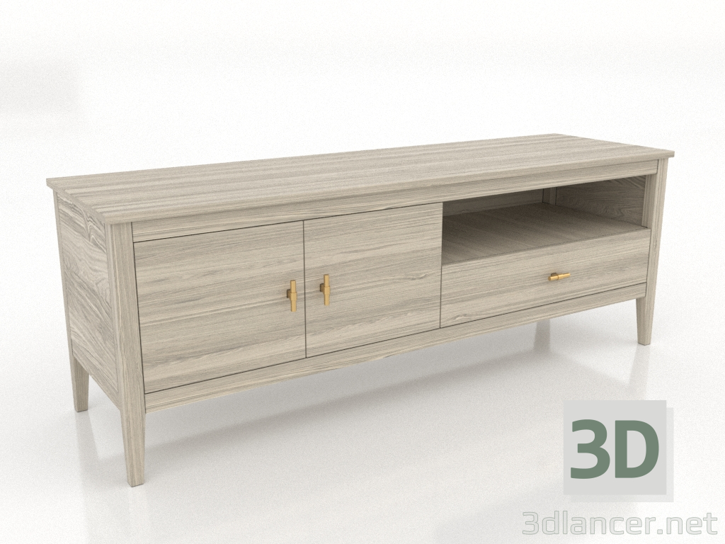 modèle 3D Meuble TV 2 1500 mm (chêne éclairci) - preview modèle 3D Meuble TV 2 1500 mm (chêne éclairci) - preview
