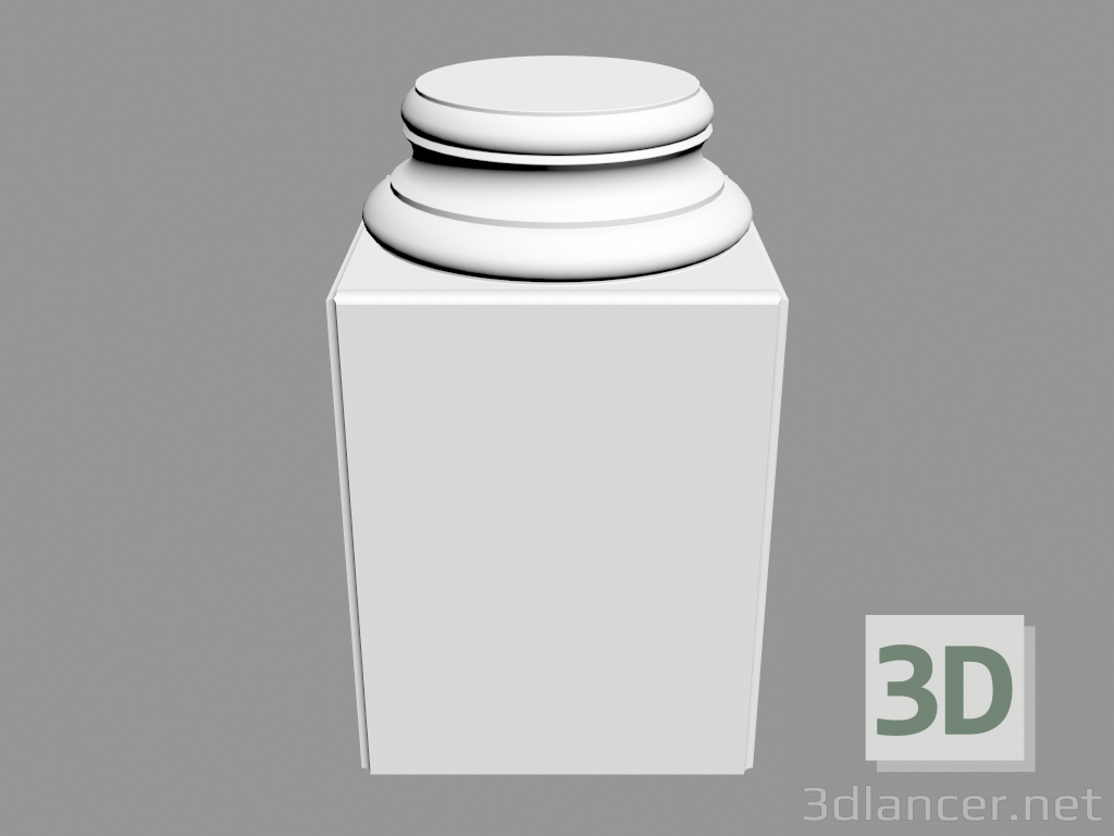 3d model Columna (abajo) K1132 (35 x 35 x 57.5 - Ø 35 cm) - vista previa