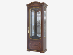 Vitrine à une porte avec tiroirs pour le salon (883x2165x516)