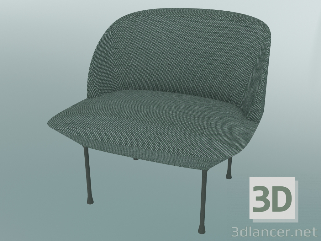 3d model Armchair Oslo (Steelcut Trio 3 966, Light Gray) - preview