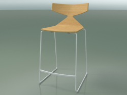 Tabouret de bar empilable 3703 (Chêne naturel, V12)