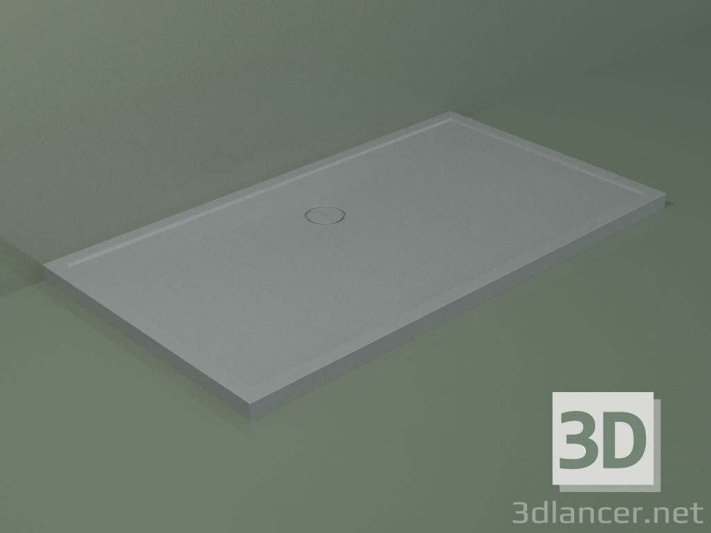 3d model Plato de ducha Medio (30UM0144, Silver Grey C35, 180x100 cm) - vista previa