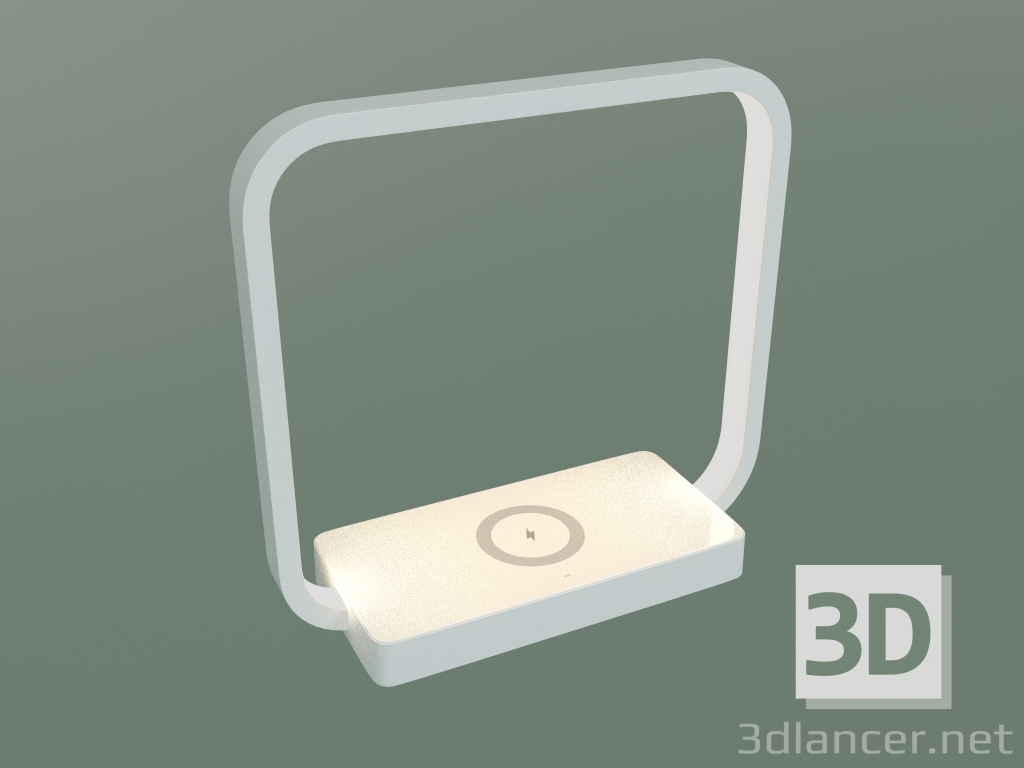 Modelo 3d Candeeiro de mesa com carregador de telefone 80502-1 (branco) - preview