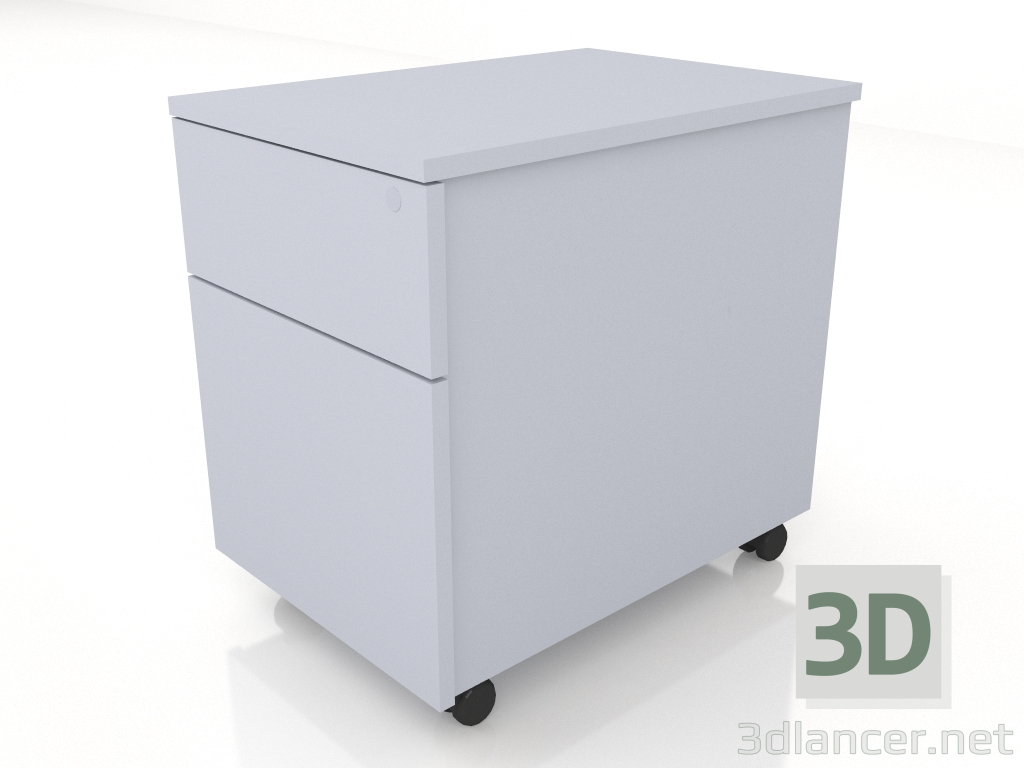 modello 3D Piedistallo mobile senza maniglia SLD12HT (416x600x587) - anteprima