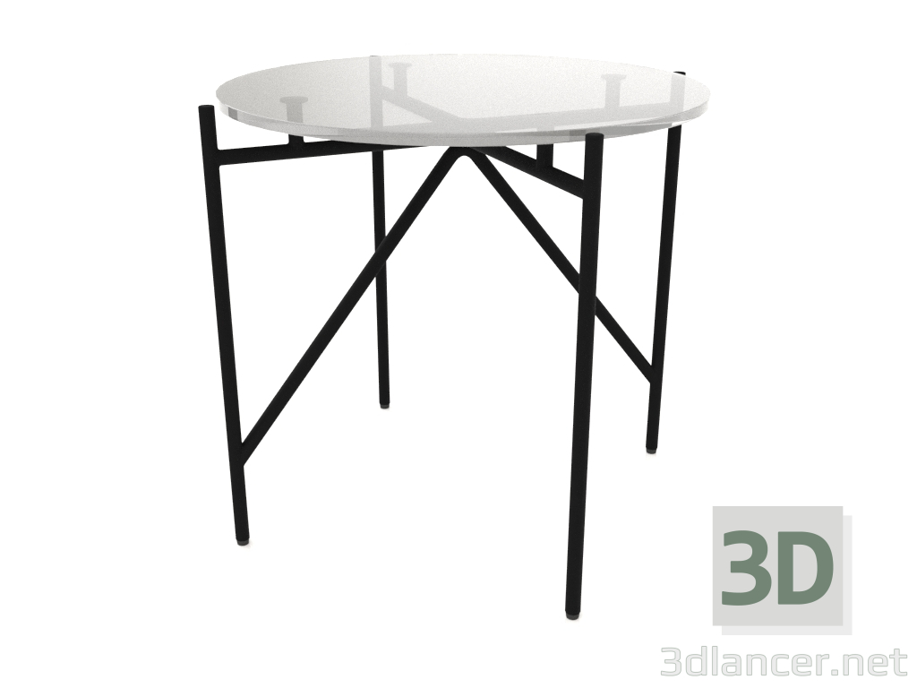 3d model Una mesa baja d50 con tapa de cristal. - vista previa