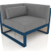 3d model Modular sofa, section 6 right (Grey blue) - preview