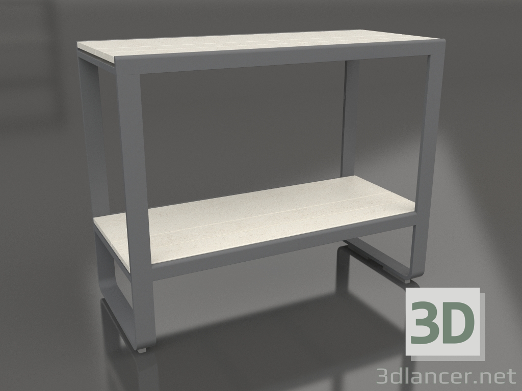 3D Modell Regal 90 (DEKTON Danae, Anthrazit) - Vorschau