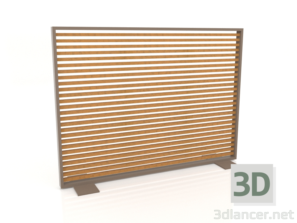 3D modeli Suni ahşap ve alüminyumdan yapılmış bölme 150x110 (Roble altın, Bronz) - önizleme