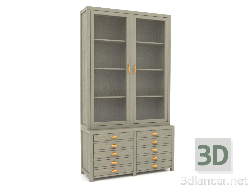 modello 3D Credenza (2 sezioni) - anteprima