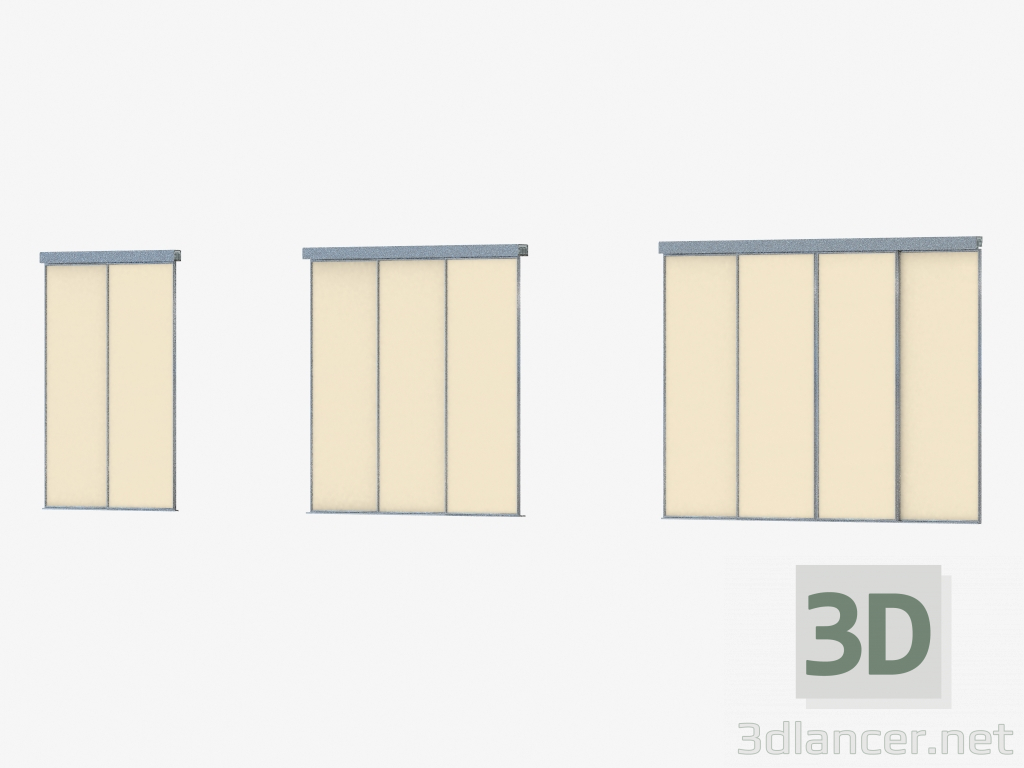 Modelo 3d Partição Interroom de A1 (areia de prata) - preview