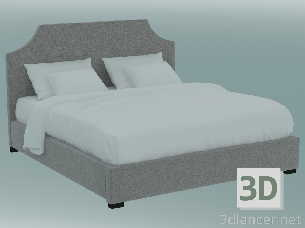 3d model Cama doble Mansfield - vista previa