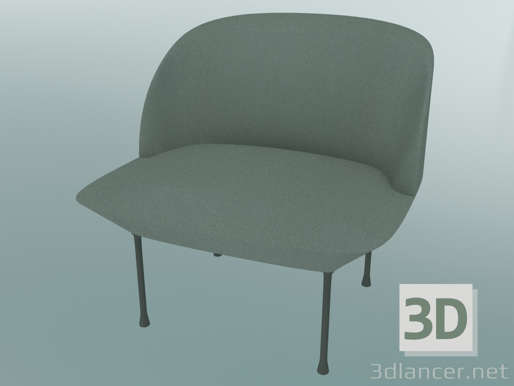 3d model Armchair Oslo (Steelcut 160, Light Gray) - preview