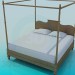 Modelo 3d Cama de casal - preview