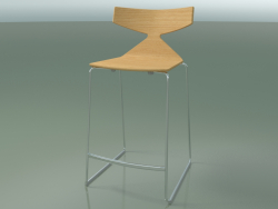 Tabouret de bar empilable 3703 (Chêne naturel, CRO)