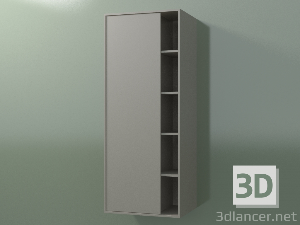 3D modeli 1 sol kapılı duvar dolabı (8CUCDDS01, Clay C37, L 48, P 36, H 120 cm) - önizleme