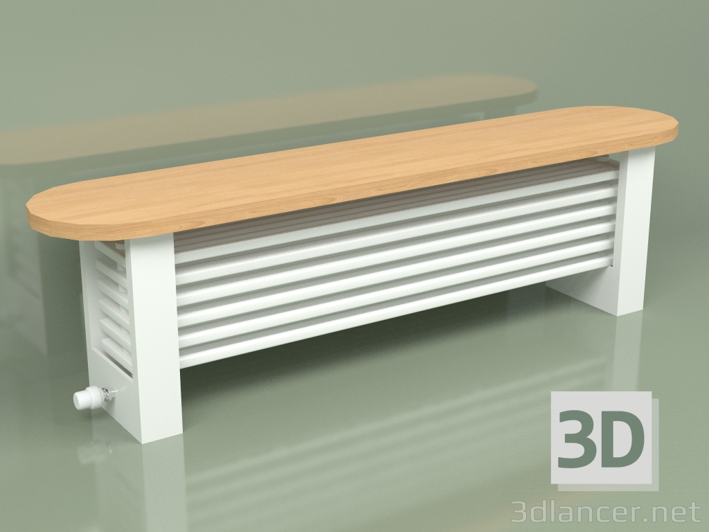 Modelo 3d Radiador de banco de coluna delta (H300 1500, RAL - 9016) - preview