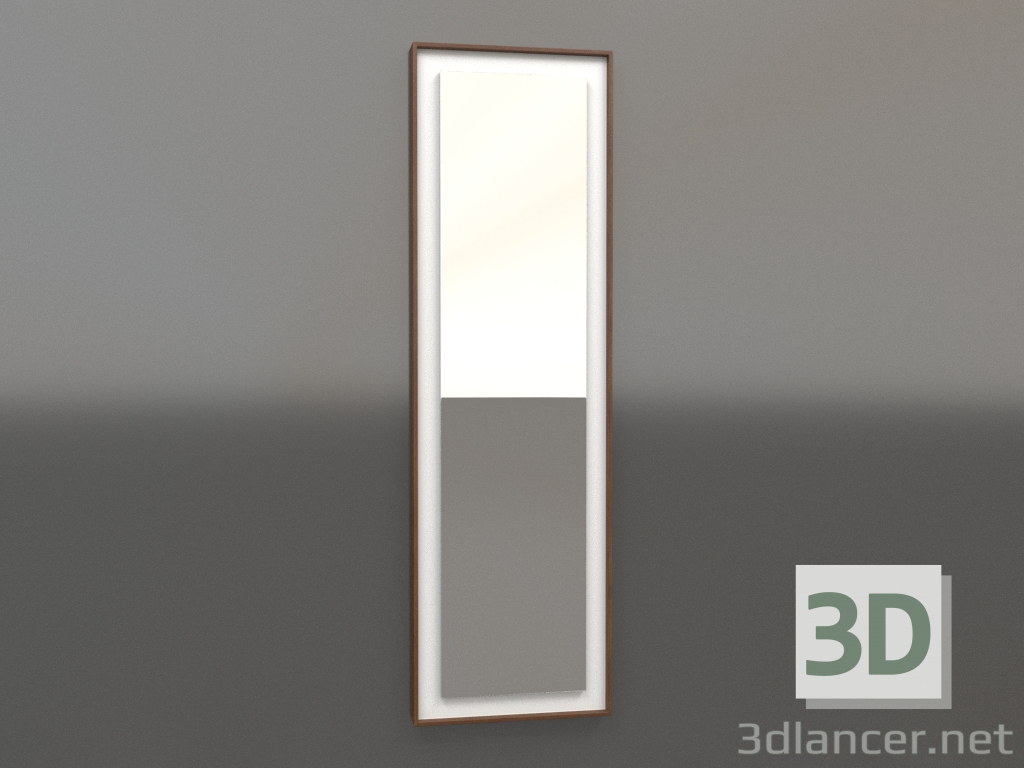 3d model Espejo ZL 18 (450x1500, blanco, marrón madera claro) - vista previa