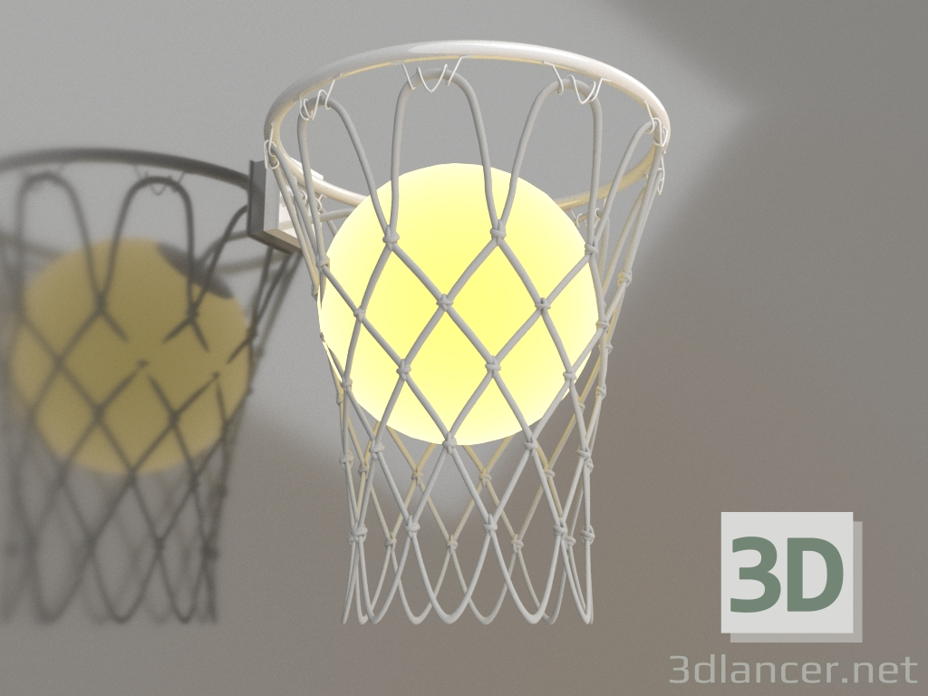 Modelo 3d Luminária de parede (7242) - preview