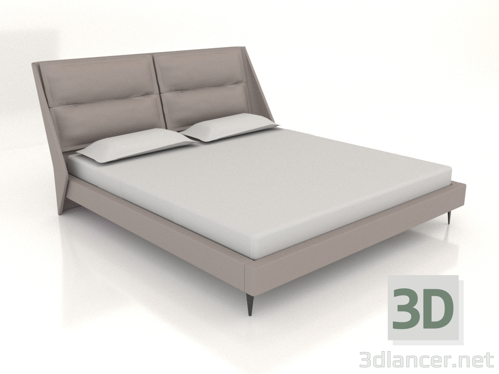 3d model Cama de matrimonio ERMIONE (A2275) - vista previa