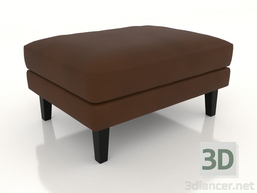 3D Modell Sitzpuff (Leder) - Vorschau