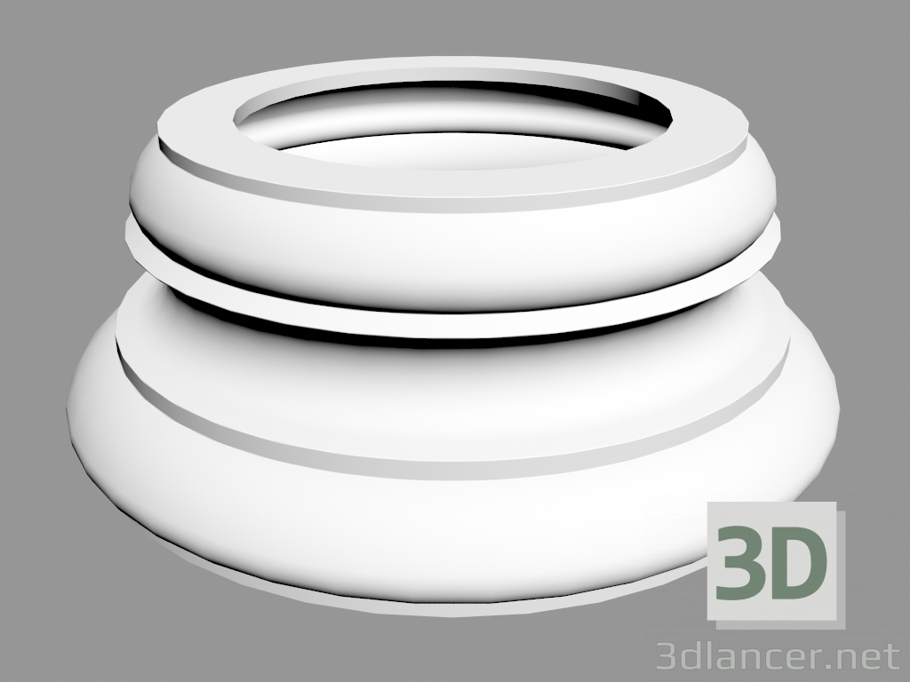 3d model Column (bottom) K1152 (32 x 32 x 12.5 - Ø 32 cm) - preview