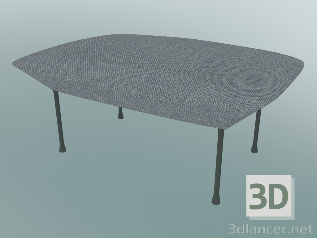 Modelo 3d Poof Oslo (Fiord 151, cinza claro) - preview