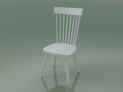 Chaise à dossier haut (21, blanc)