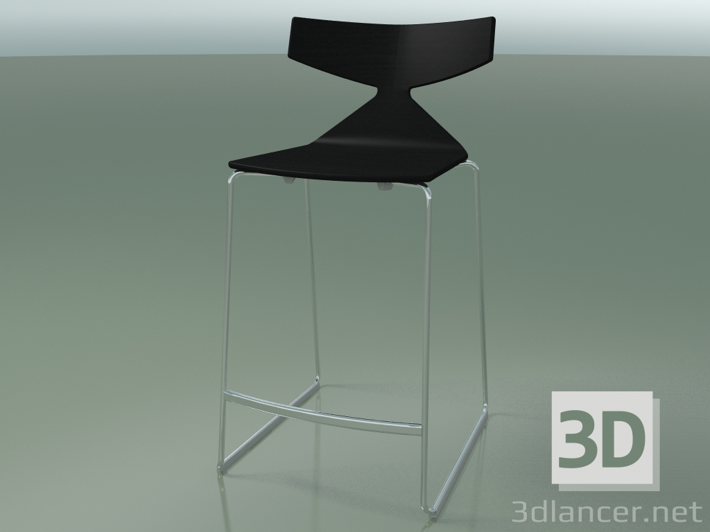 3D Modell Stapelbare Stange 3703 (schwarz, CRO) - Vorschau