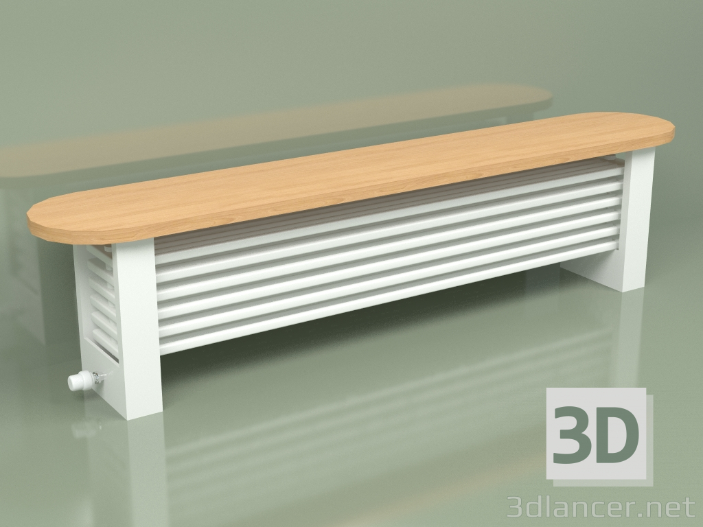 3d модель Радіатор Delta Column Bench (H300 1800, RAL - 9016) – превью