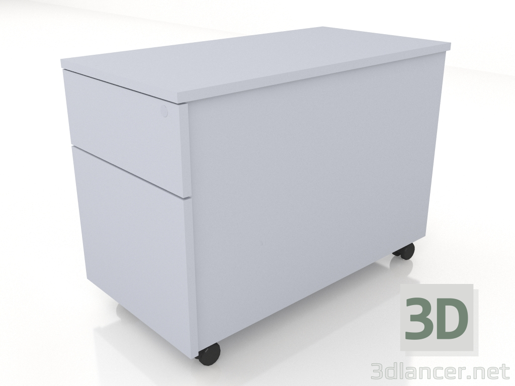 modello 3D Piedistallo mobile senza maniglia SLD120 (416x800x586) - anteprima