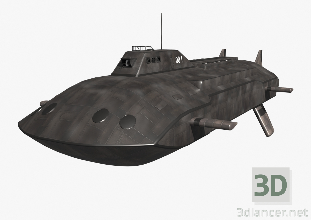 Submarino. 3D modelo Compro - render