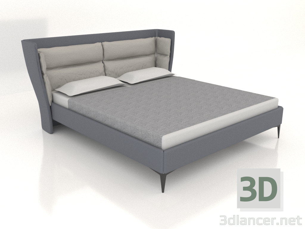 modello 3D Letto matrimoniale SPAZIO (A2290) - anteprima