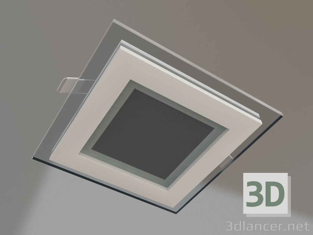 modello 3D Pannello LED LT-S96x96WH 6W Day White 120deg - anteprima