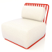 3d model Sillón (rojo) - vista previa