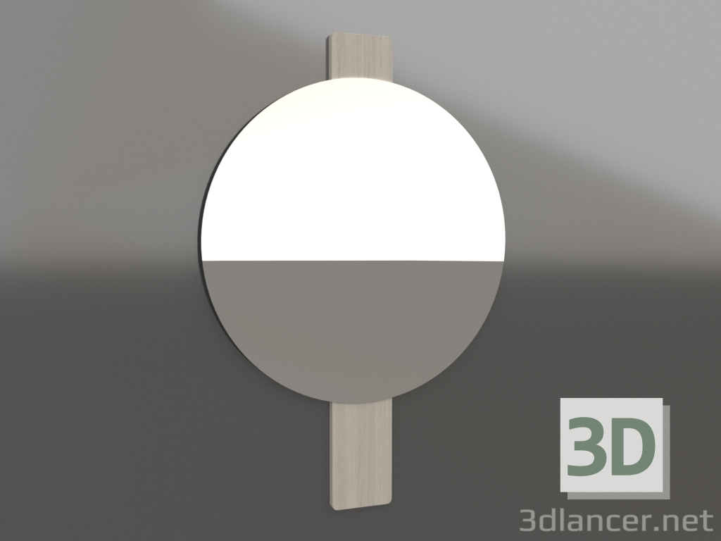 3d model Wall mirror D 600 mm (white RAL 9010) - preview