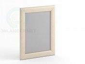 Miroir 90 x 70 en cuir ou en tissu.