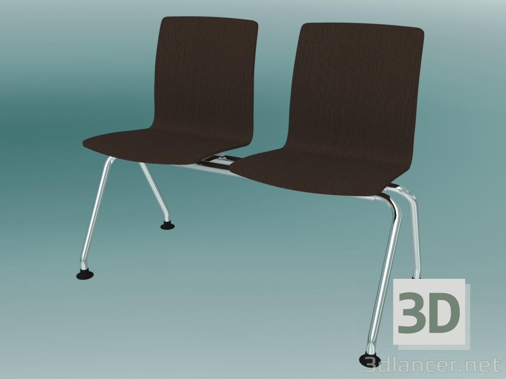 3D Modell Doppelbank (K12L2) - Vorschau