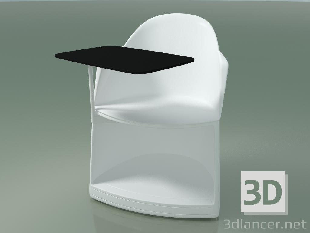 3d model Silla 2304 (con ruedas y mesa, PA00001, polipropileno PC00001) - vista previa