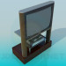 modello 3D TV e ricevitore - anteprima