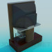 modello 3D TV e ricevitore - anteprima