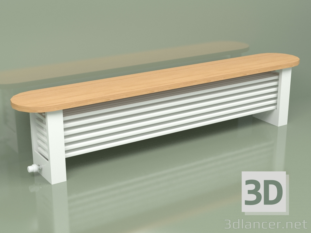 3d модель Радіатор Delta Column Bench (H300 2000, RAL - 9016) – превью