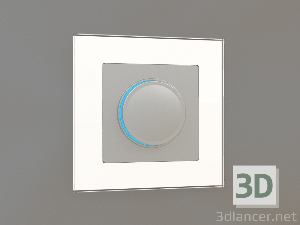 3D modeli Işıklı dimmer (gümüş) - önizleme